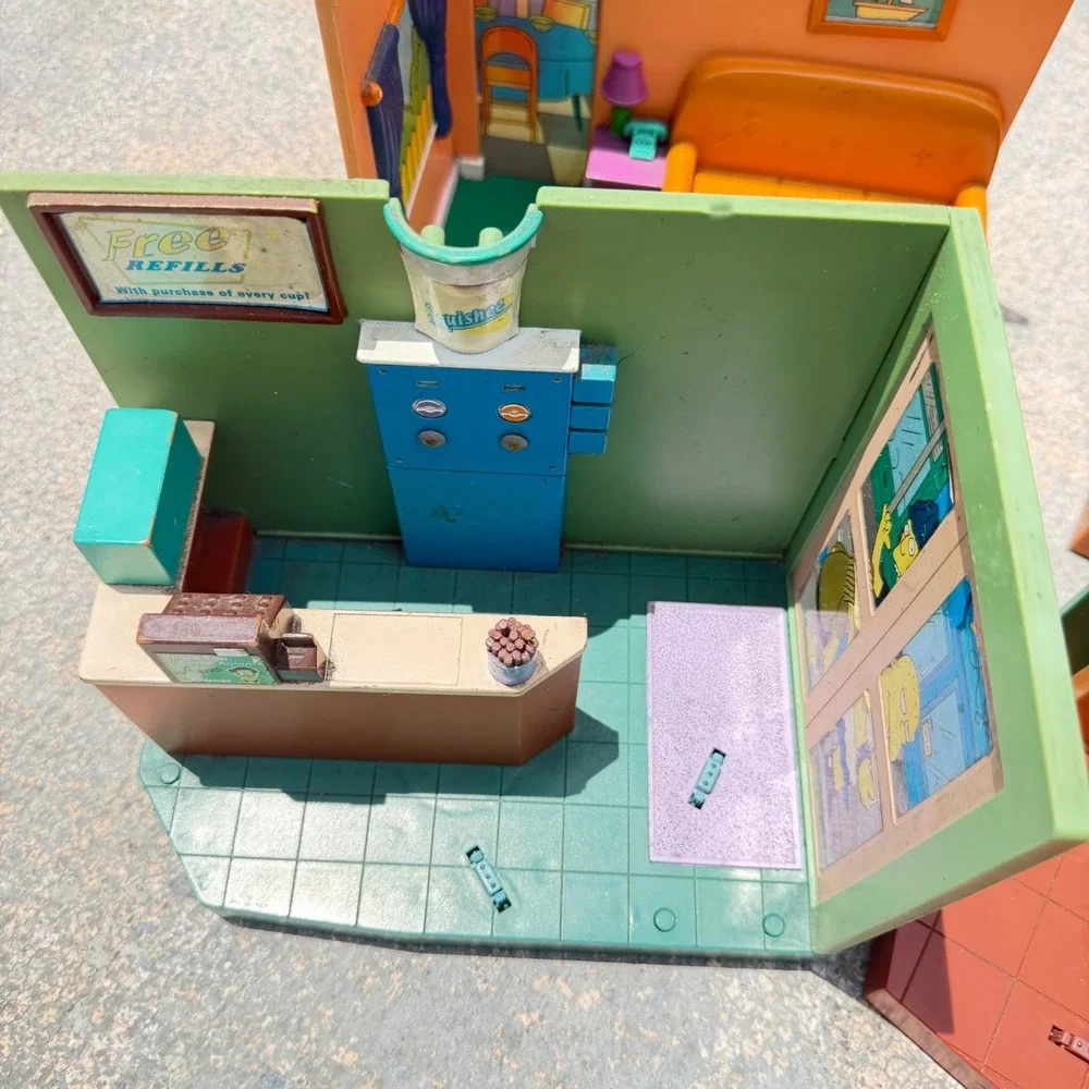 The Simpsons World of Springfield Playset Lot 6 Sets 2 Figures Playmates Vintage